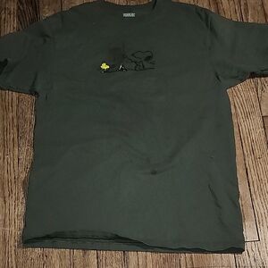 Peanuts Forest Green Snoopy & Woodstock Tee